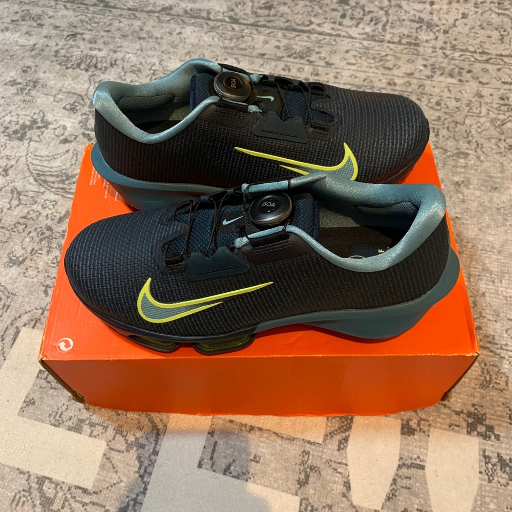 Nike Air Zoom Infinity Tour NEXT% BOA 2 Golf Shoes Mens 8.5 Navy New HQ2160-400